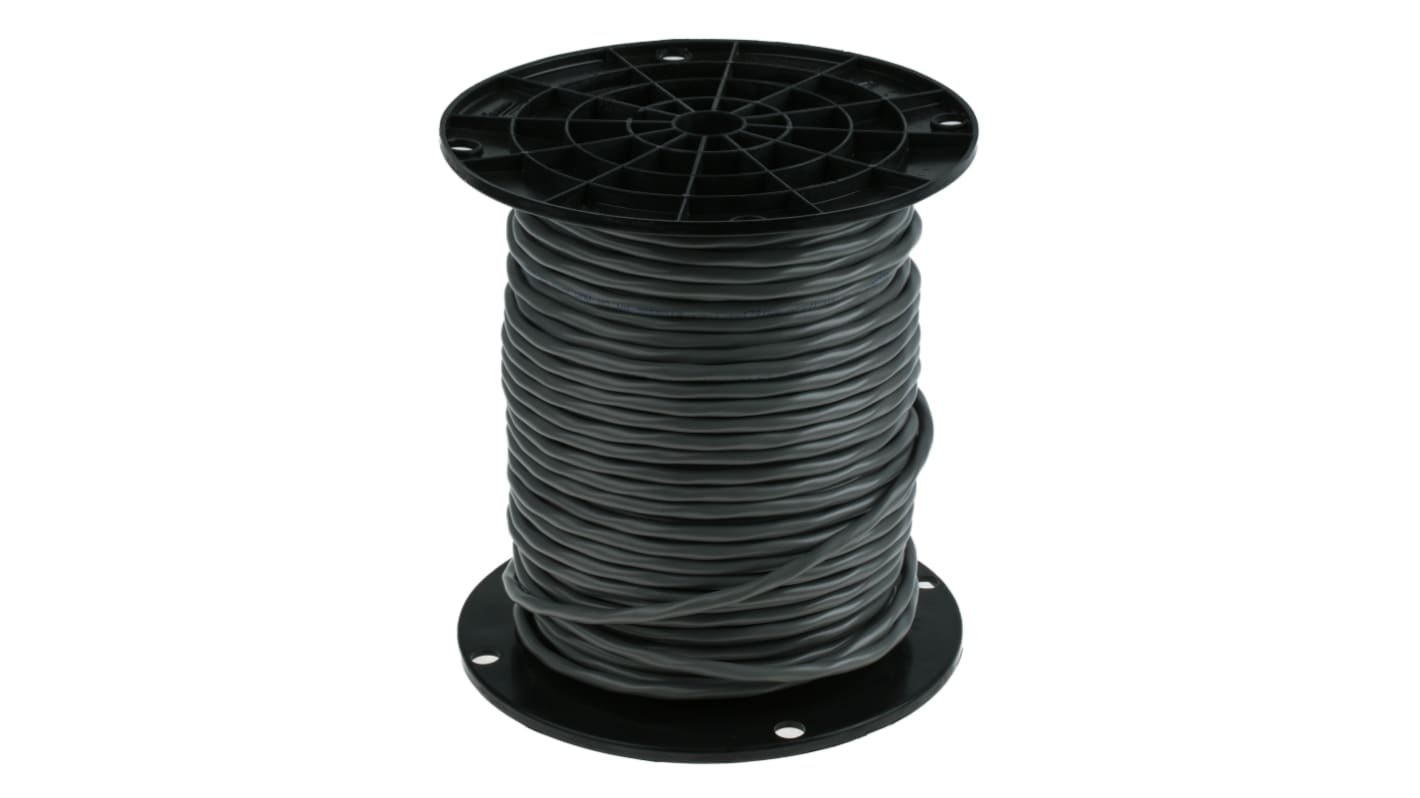 Belden8762 Series 2 Core Line level Low Voltage signal Cable, 0.51 mm² CSA Screened, 5.18mm od, 76m, Chrome