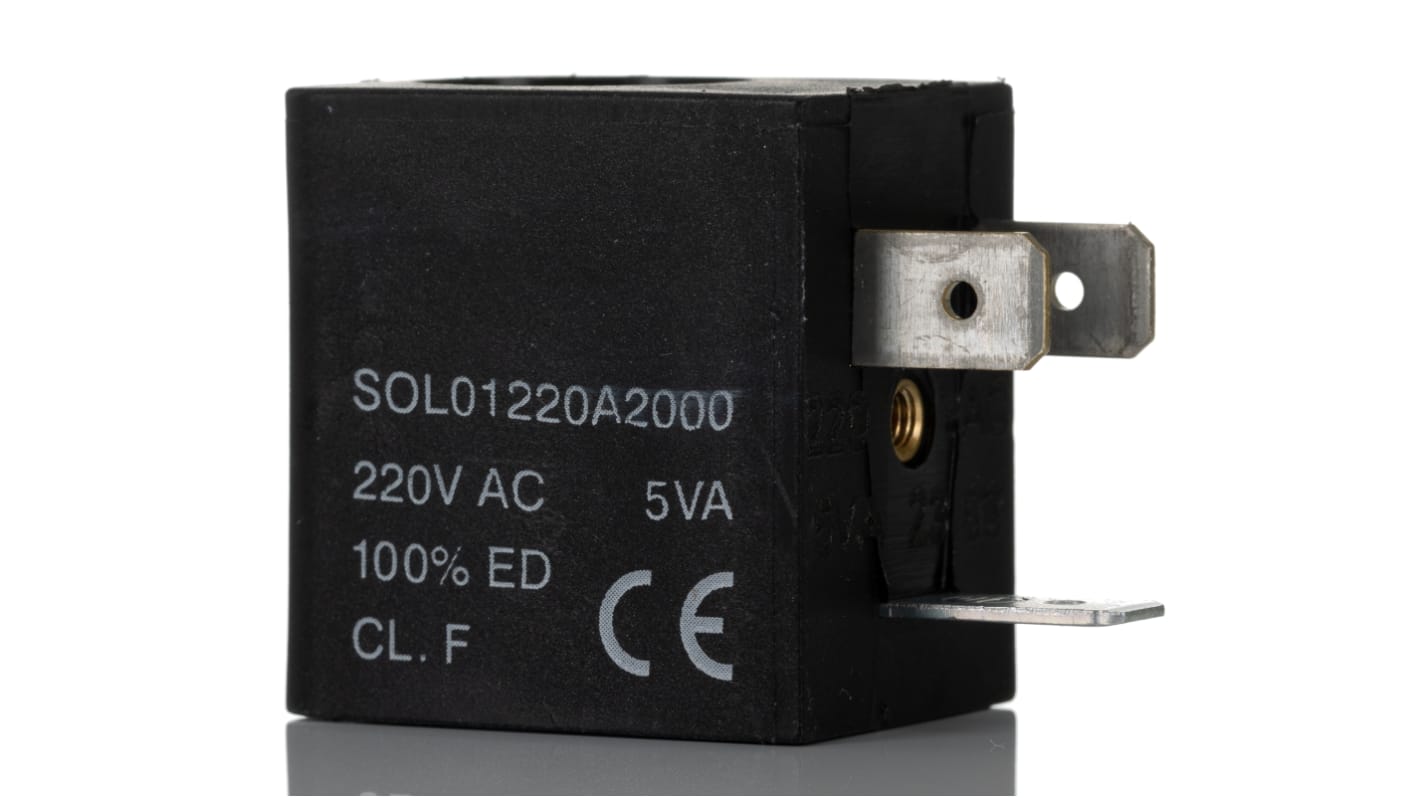 Bobina per valvola a solenoide RS PRO, 220 V c.a.
