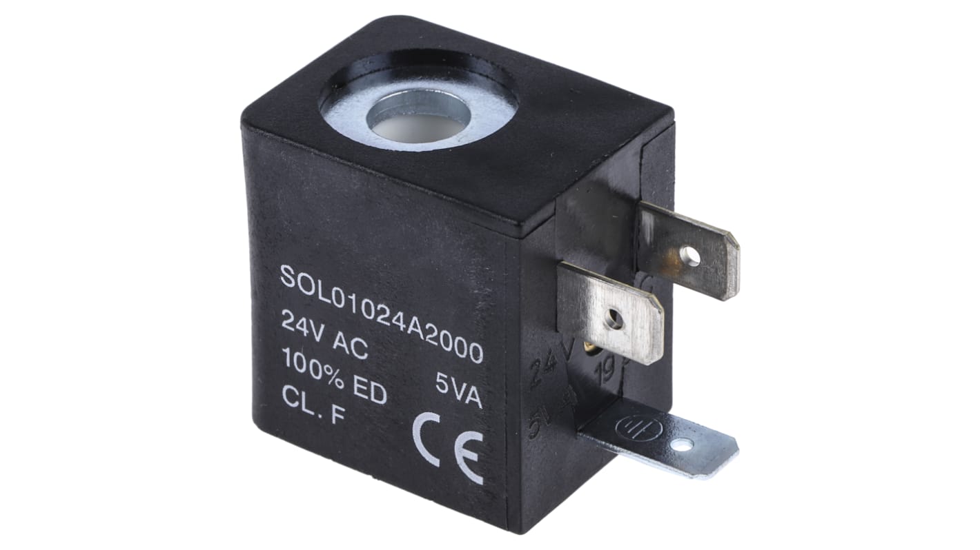 Bobina per valvola a solenoide RS PRO, 24 V c.a.