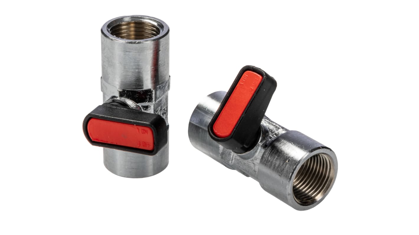 RS PRO Handle Pneumatic Relay Micro Valve, R 3/8, 9.525mm, III B
