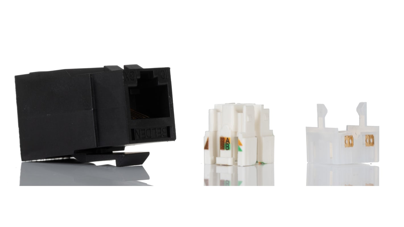 Belden REVConnect Series Female RJ45 Connector, Cable Mount, Cat6a, UTP Shield Straight 1 Port