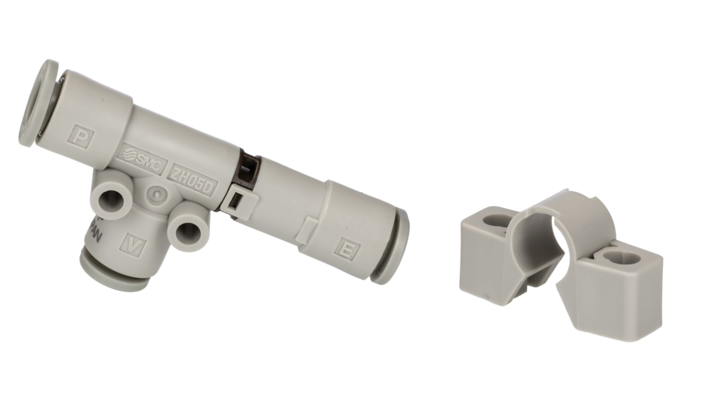 SMC Vacuum Generator, 0.5mm nozzle , -90kPa 6L/min, ZH series
