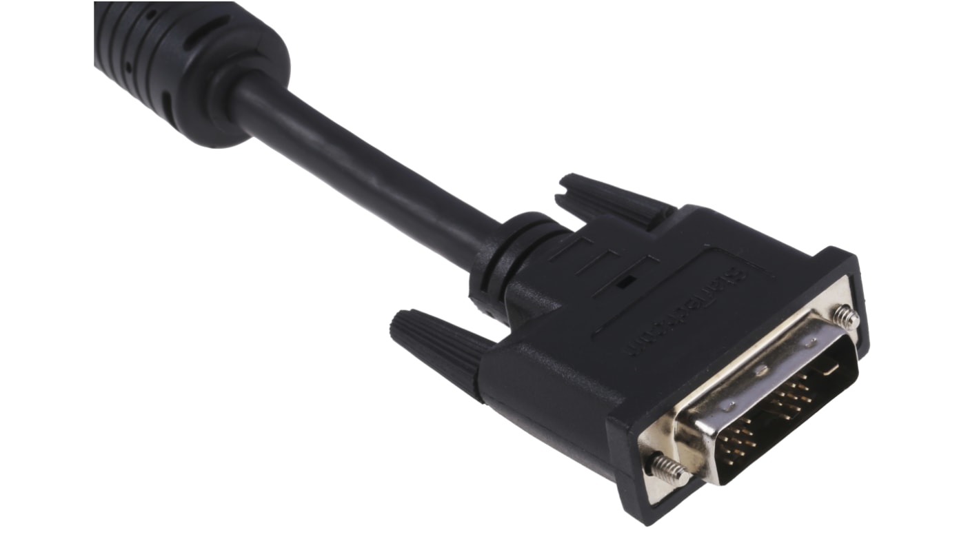 StarTech.com, Male DVI-D Single Link to Male DVI-D Single Link  Cable, 2mBlack sheathAluminium Foil, Braid shielding