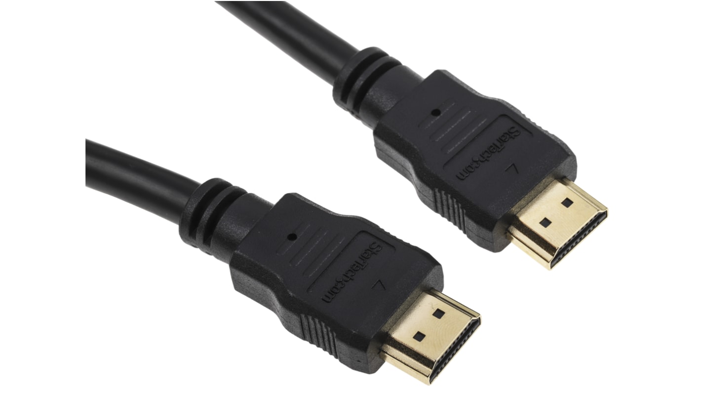 StarTech.com HDMI-Kabel A HDMI Stecker B HDMI Stecker Hohe Geschwindigkeit 4K @ 30Hz max., 0.5m, Schwarz