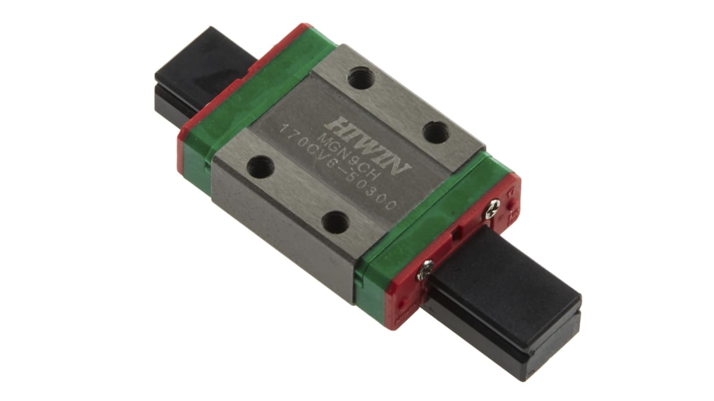 Blocco guida RS PRO, carrello da 28.9mm x 20mm, per guida larga 9mm
