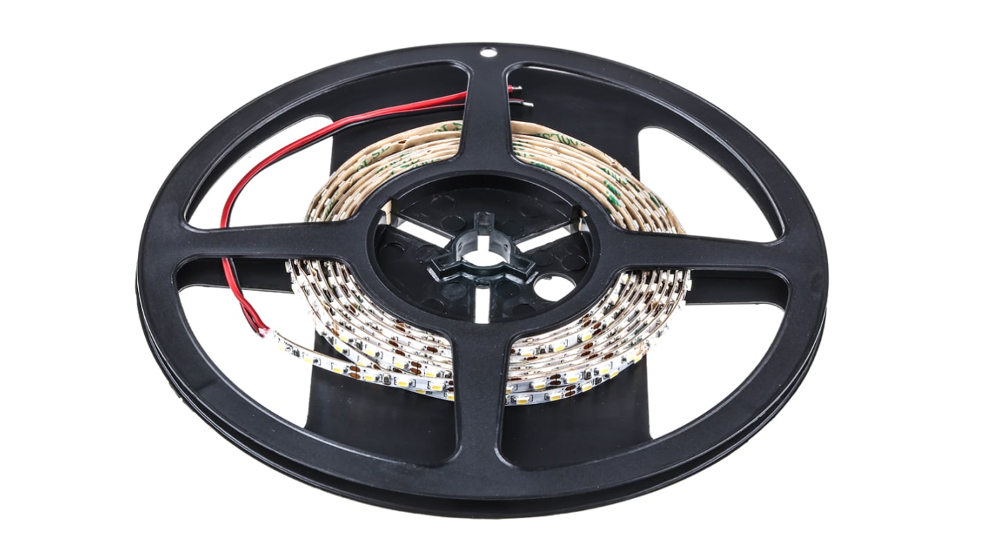 RS PRO 12V dc LED Strip Light, 4000 → 4500K Colour Temp, 5m Length