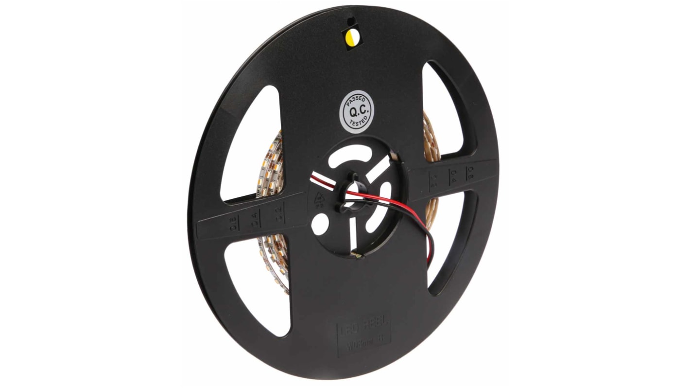 RS PRO 12V dc LED Strip Light, 2700 → 3200K Colour Temp, 5m Length