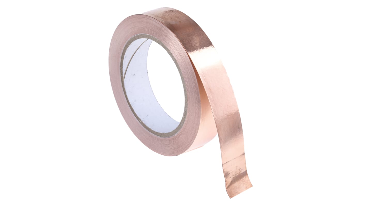 RS PRO Conductive Metallic Tape, 25mm x 33m