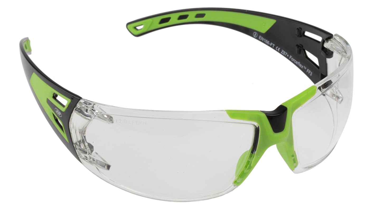 JSP Anti-Mist UV Safety Glasses, Clear Polycarbonate Lens
