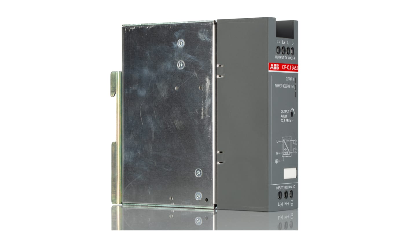 ABB CP-C.1 Switched Mode DIN Rail Power Supply, 100 → 240 V ac / 90 → 250V dc ac, dc Input, 24V dc dc