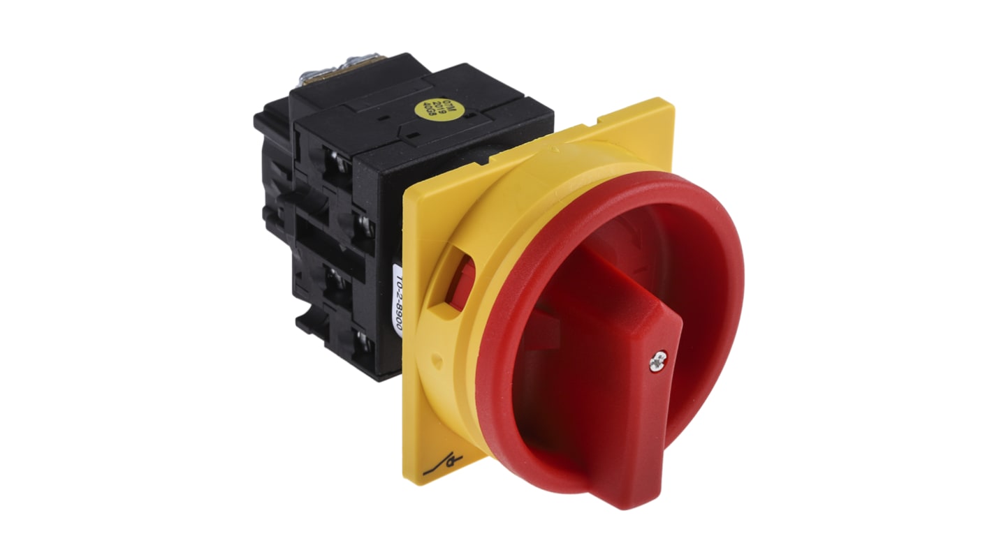 Eaton 3P+N Pole Flush Mount Isolator Switch - 20A Maximum Current, 5.5kW Power Rating, IP65