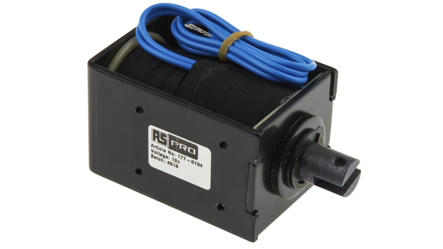 Lineární solenoid, 12 V DC, 84 x 52 x 58 mm