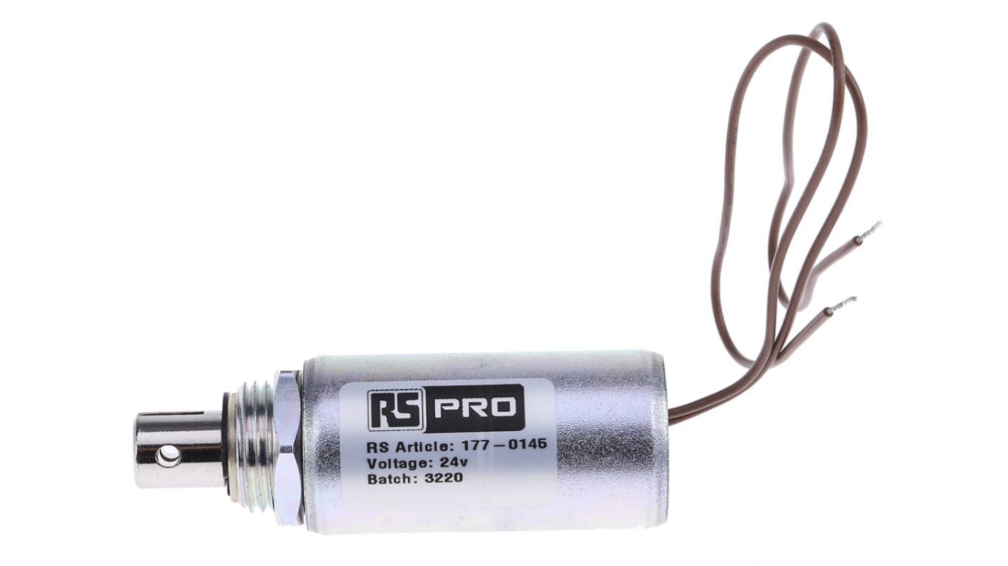 RS PRO Linear Solenoid, 24 V dc