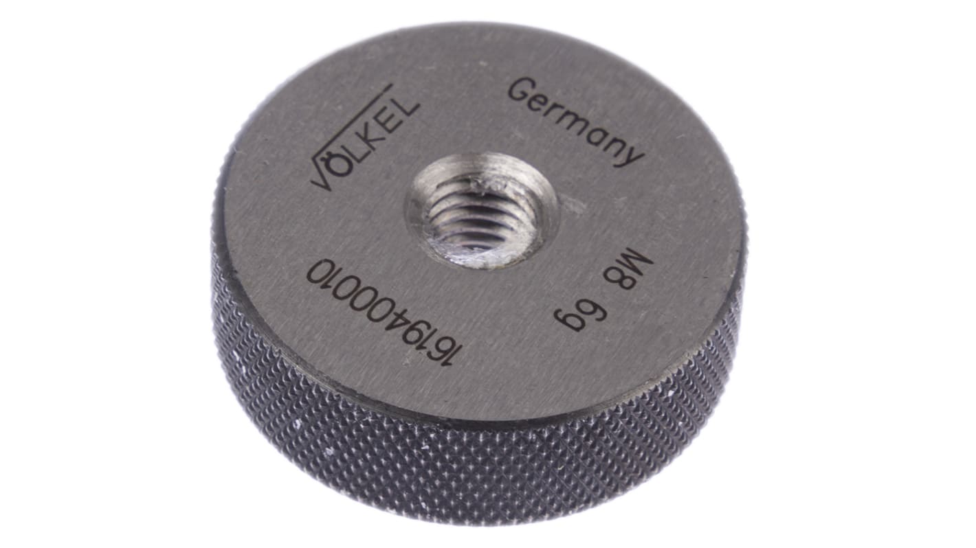 Volkel M8 x 1.25 Ring Thread Gauge Ring Gauge, 1.25mm Pitch Diameter