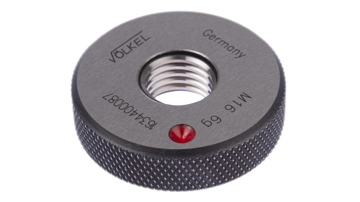 Volkel M16 x 2 Ring Thread Gauge Ring Gauge, 2.0mm Pitch Diameter