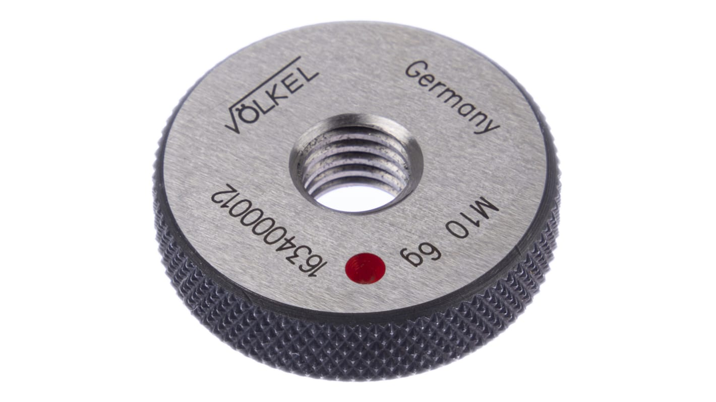 Volkel M10 x 1.5 Ring Thread Gauge Ring Gauge, 1.5mm Pitch Diameter