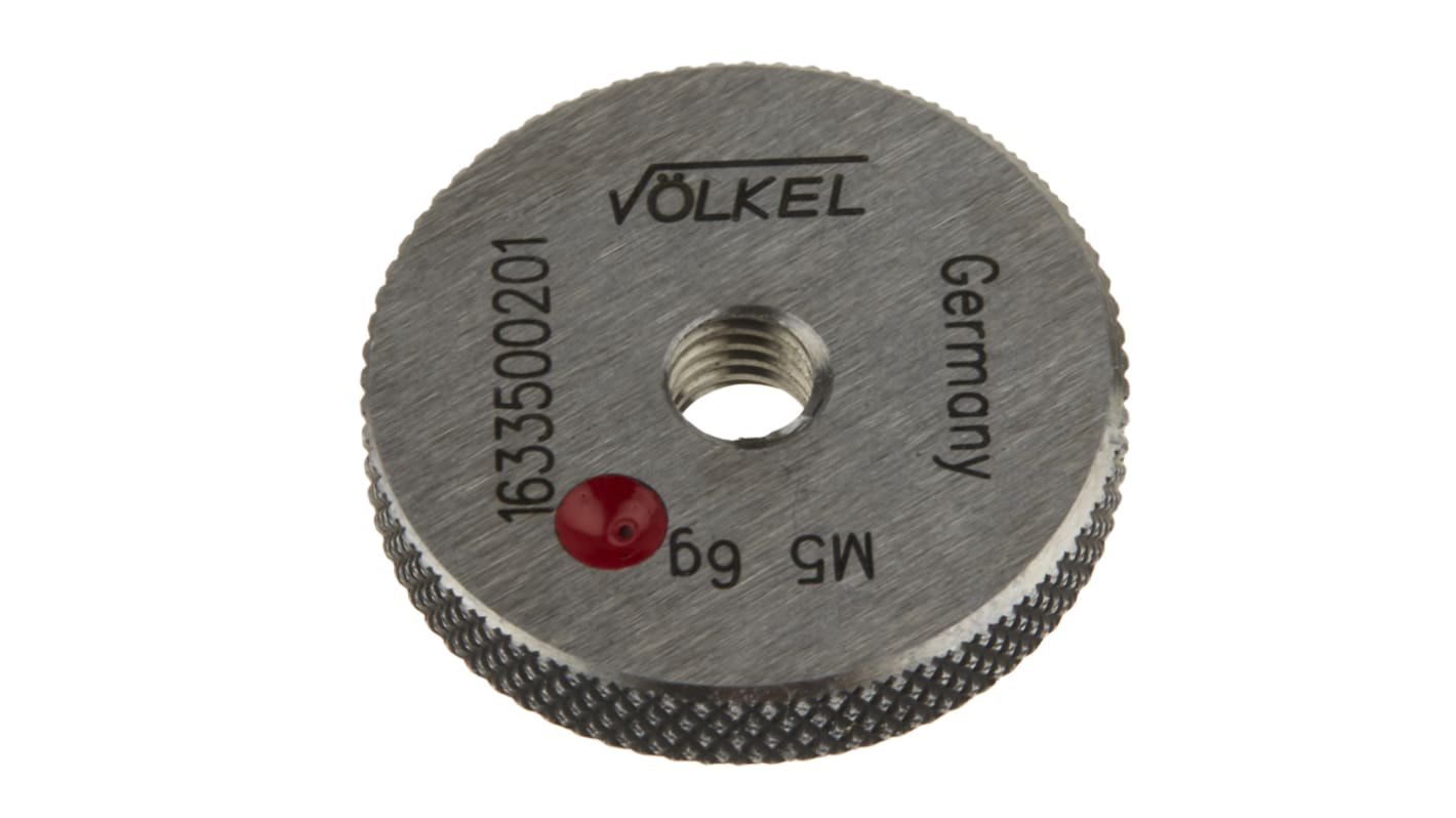 Volkel M5 x 0.8 Ring Thread Gauge Ring Gauge, 0.8mm Pitch Diameter