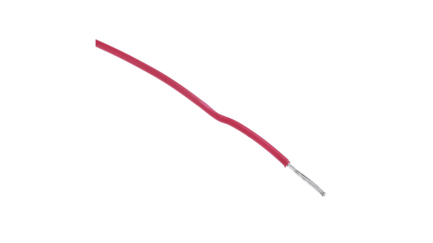 Alpha Wire Hook-up Wire TEFLON Series Red 0.05 mm² Hook Up Wire, 30 AWG, 7/0.10 mm, 30m, PTFE Insulation