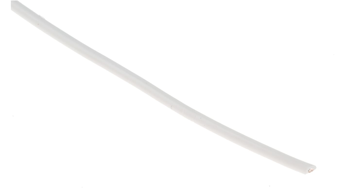 Alpha Wire Hook-up Wire TEFLON Series White 0.62 mm² Hook Up Wire, 20 AWG, 19/0.20 mm, 30m, PTFE Insulation, 5856 WH005
