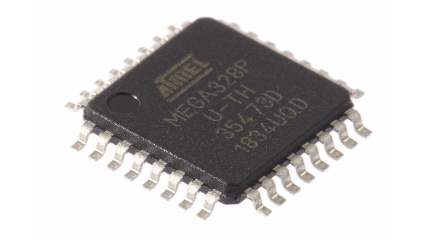 Microchip, 8bit AVR, ATmega Microcontroller, 20MHz, 32 kB Flash, 32-Pin TQFP