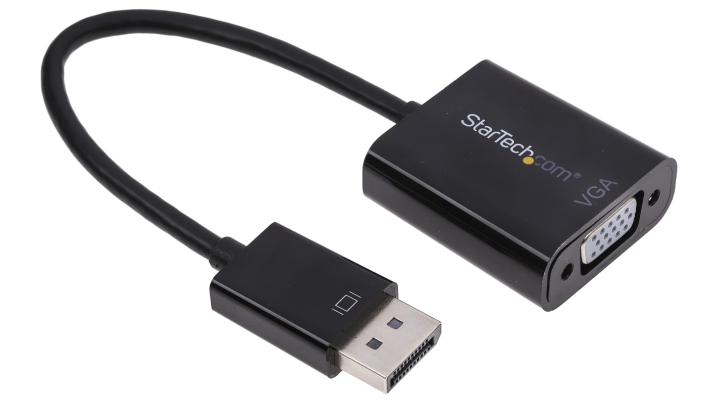StarTech.com DisplayPort to VGA Adapter, 100mm Length - 1920 x 1200 Maximum Resolution