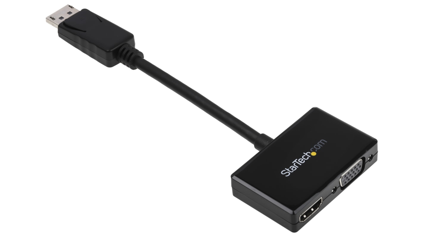 StarTech.com 2 port DisplayPort to HDMI, VGA Adapter, 150mm Length - 1920 x 1200 Maximum Resolution