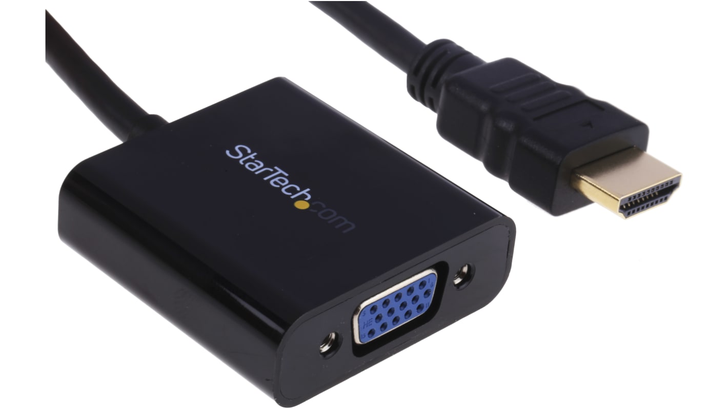 StarTech.com HDMI to VGA Adapter, 245mm Length - 1920 x 1080 Maximum Resolution