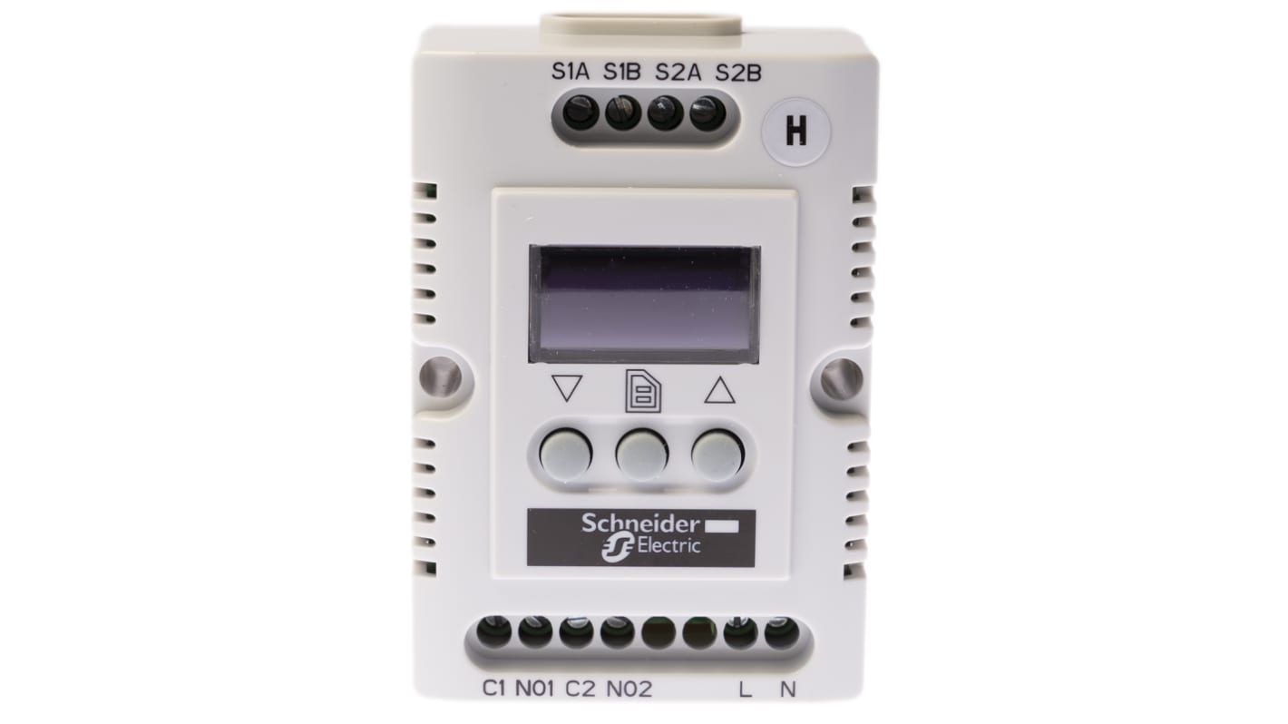 Igrostato Schneider Electric, 20 → 80%RH, 200 → 240 V c.a.