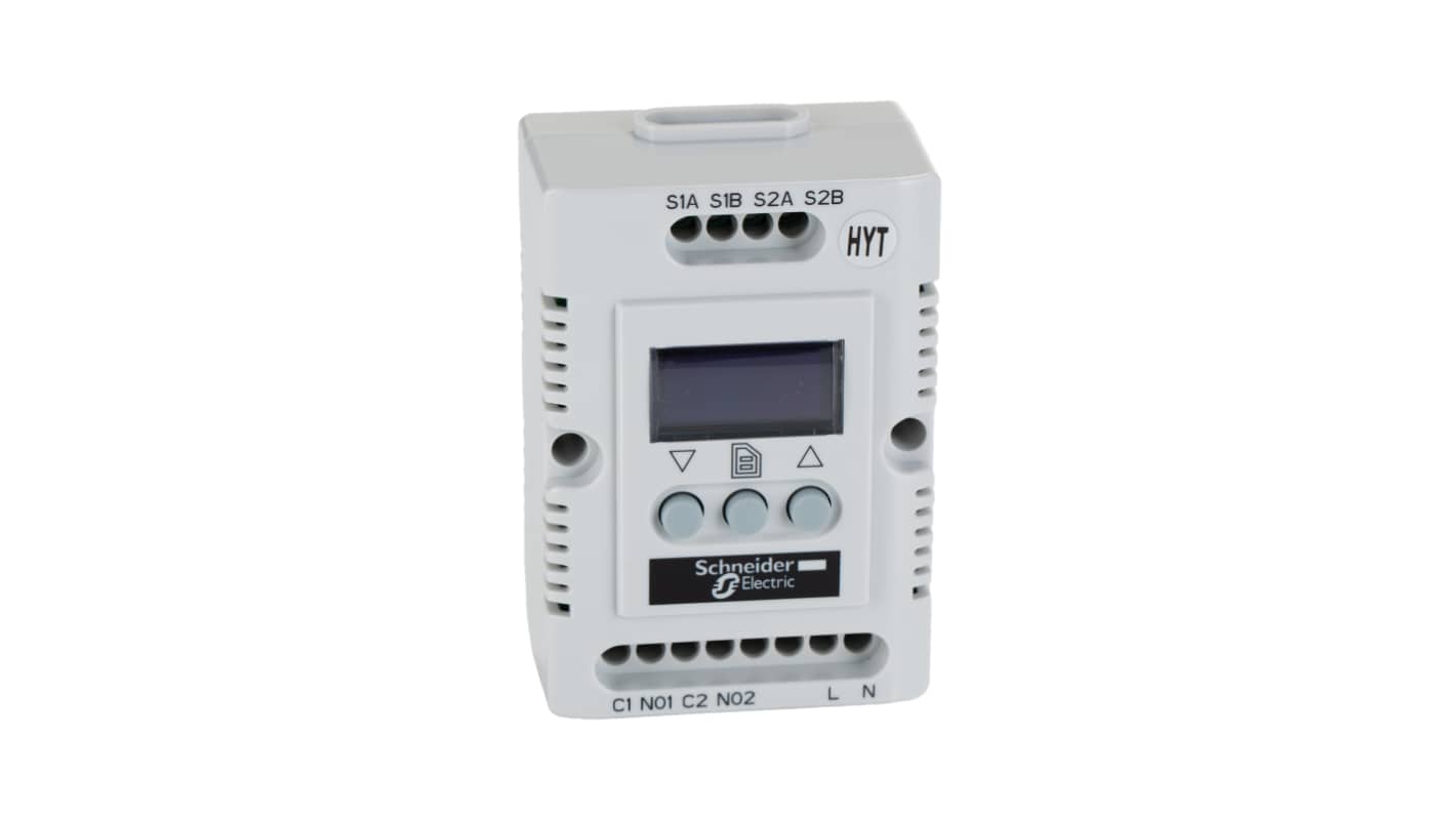 Schneider Electric ClimaSys CC Enclosure Thermostat, 200 → 240 V ac, -40 → +80 °C