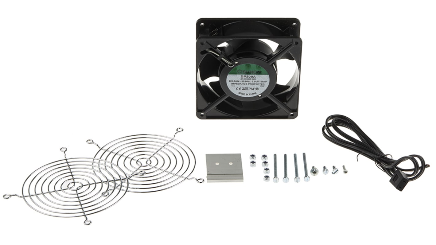 Schneider Electric ClimaSys Series Filter Fan, 230 V, AC Operation, 170 m³/h @ 50 Hz Filtered, 170 m³/h @ 50 Hz