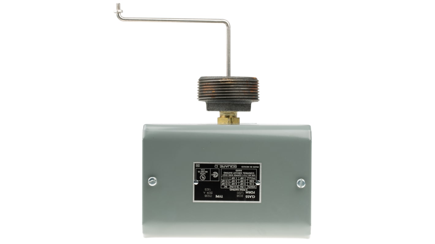 Telemecanique Sensors 9038 Series Mechanical Alternator Float Switch, 4 NC DPST Output, Screw In, Painted Cold-Rolled