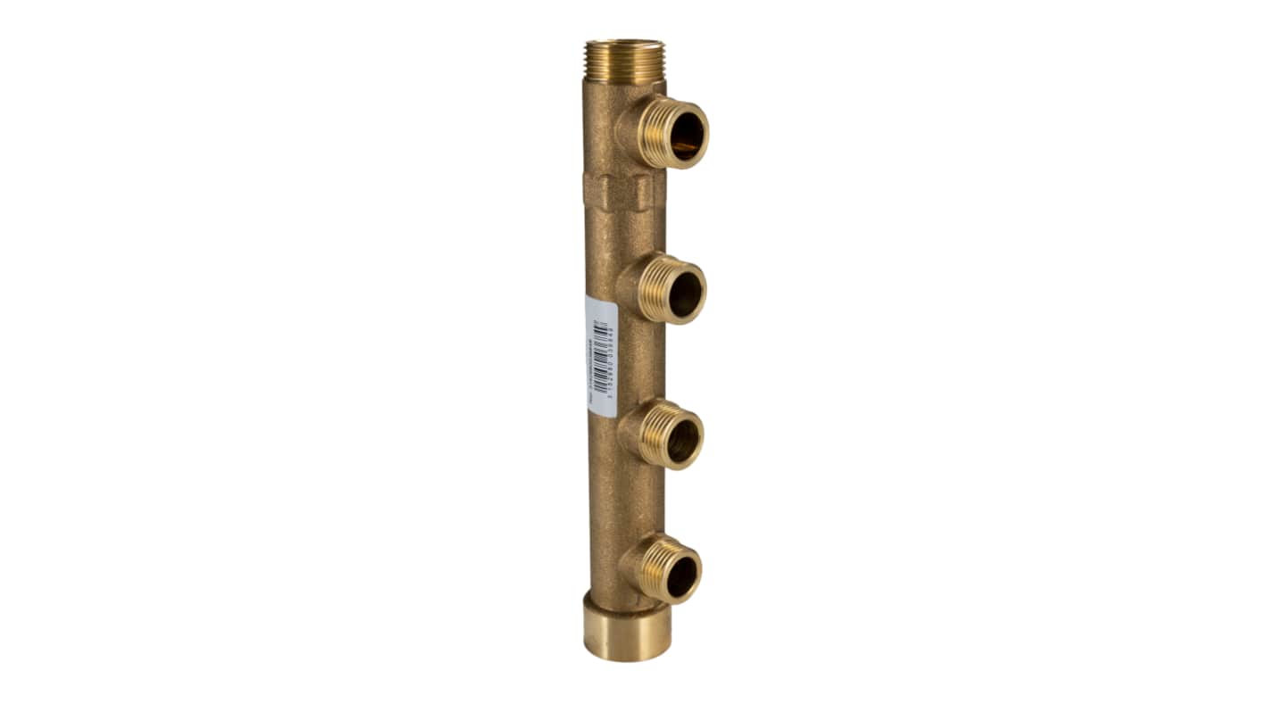 Collecteur Laiton Droit Watts Mâle 3/4pouce - Mâle 1/2pouce