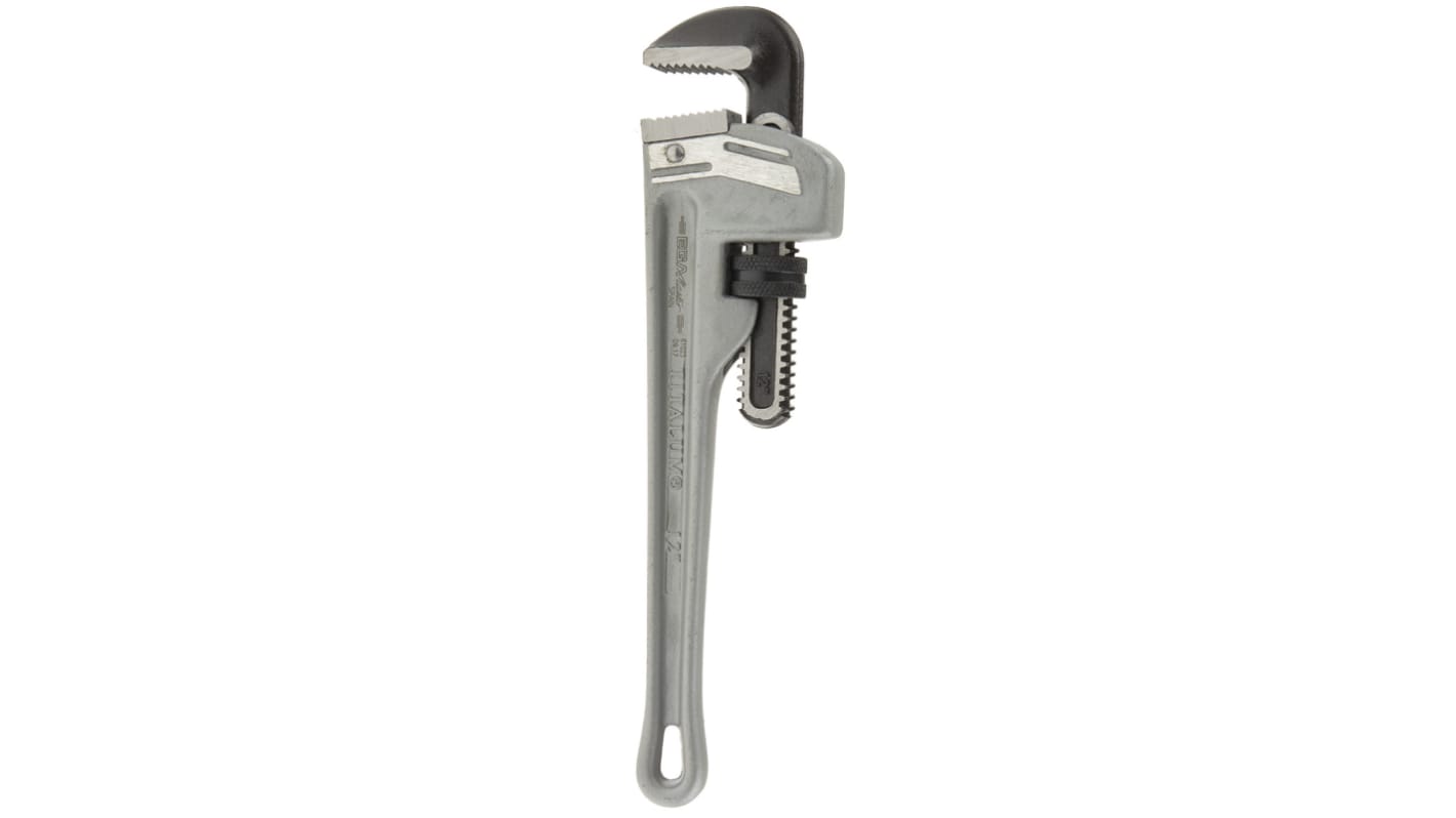 Ega-Master Pipe Wrench, 304.8 mm Overall, 50.8mm Jaw Capacity, Metal Handle