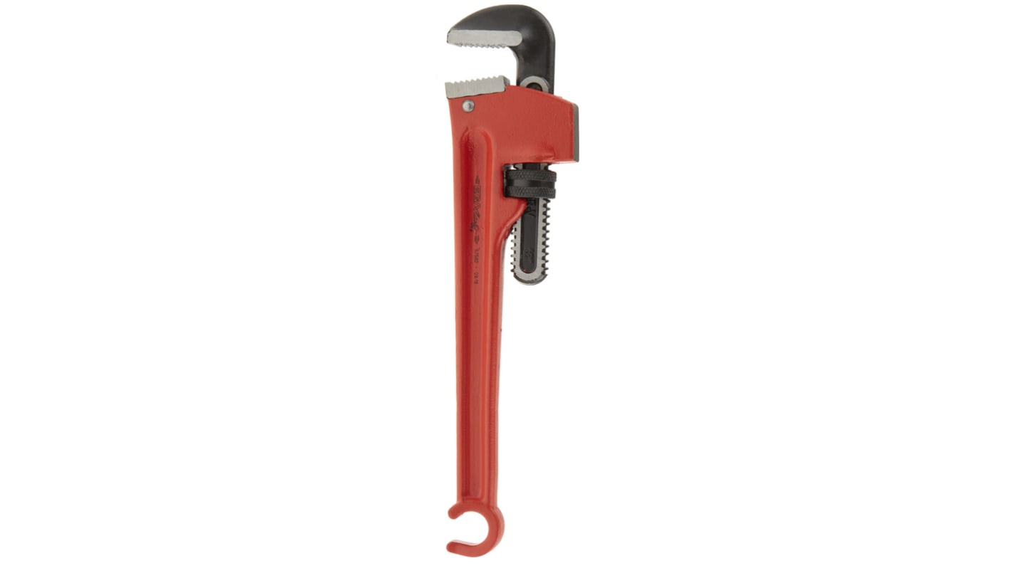 Ega-Master Pipe Wrench, 300.0 mm Overall, 25.4mm Jaw Capacity, Metal Handle