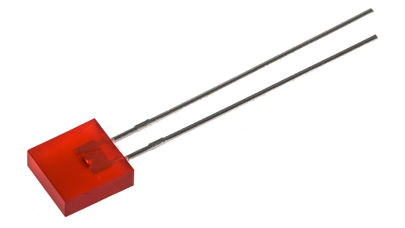 Broadcom1.9 V Red LED Rectangular Through Hole, HLMP-0301