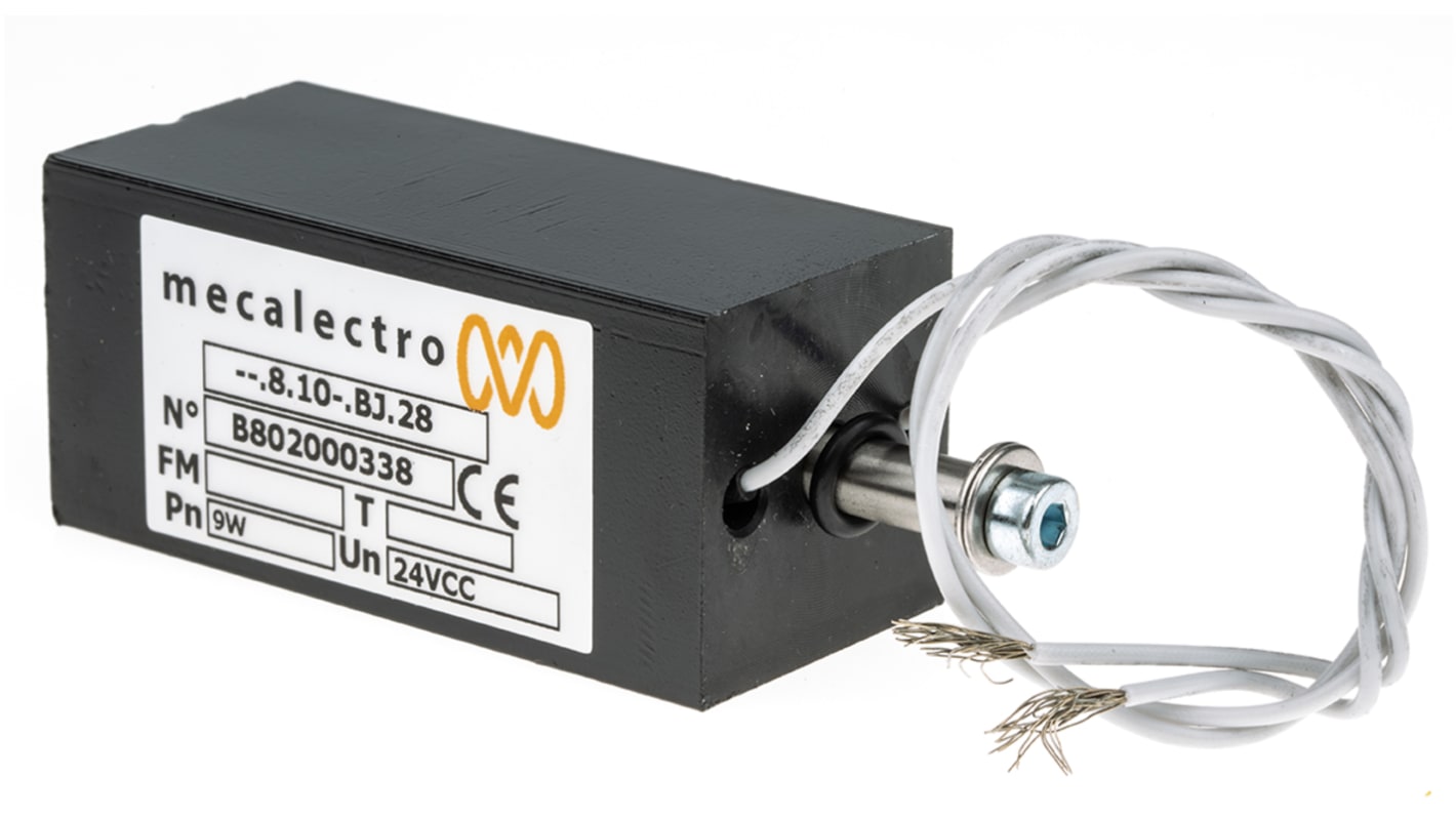Mecalectro Solenoid Interlock Switch, Power to Lock, 24V dc
