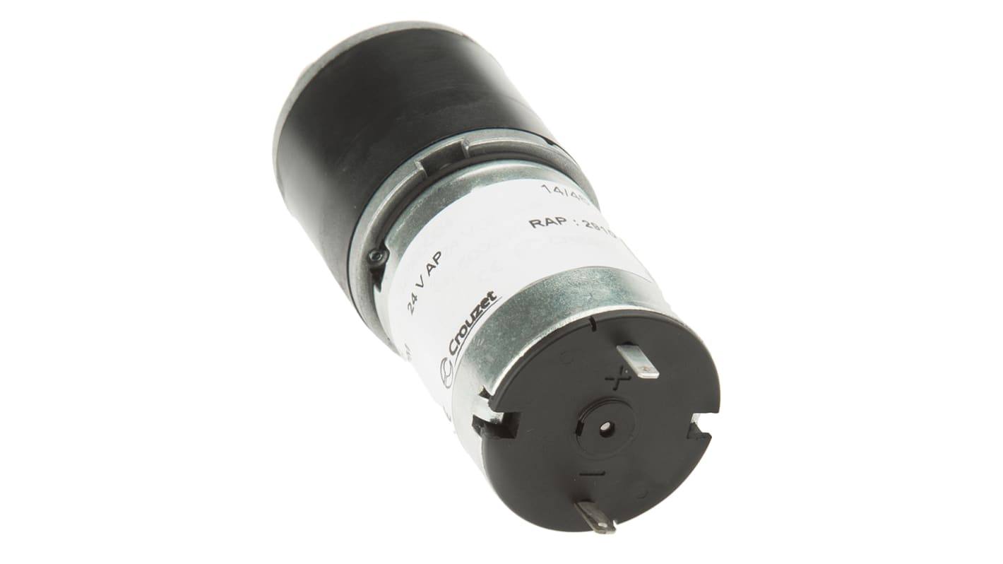 Crouzet Brushed Geared DC Geared Motor, 3 W, 24 V dc, 50 Ncm, 1.5 rpm, 5mm Shaft Diameter