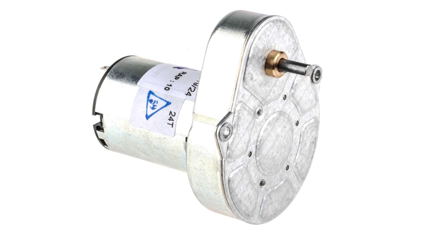 Crouzet Bürsten-Getriebemotor bis 50 Ncm, 24 V dc / 3 W, Wellen-Ø 4mm, 54.2mm x 61.3mm