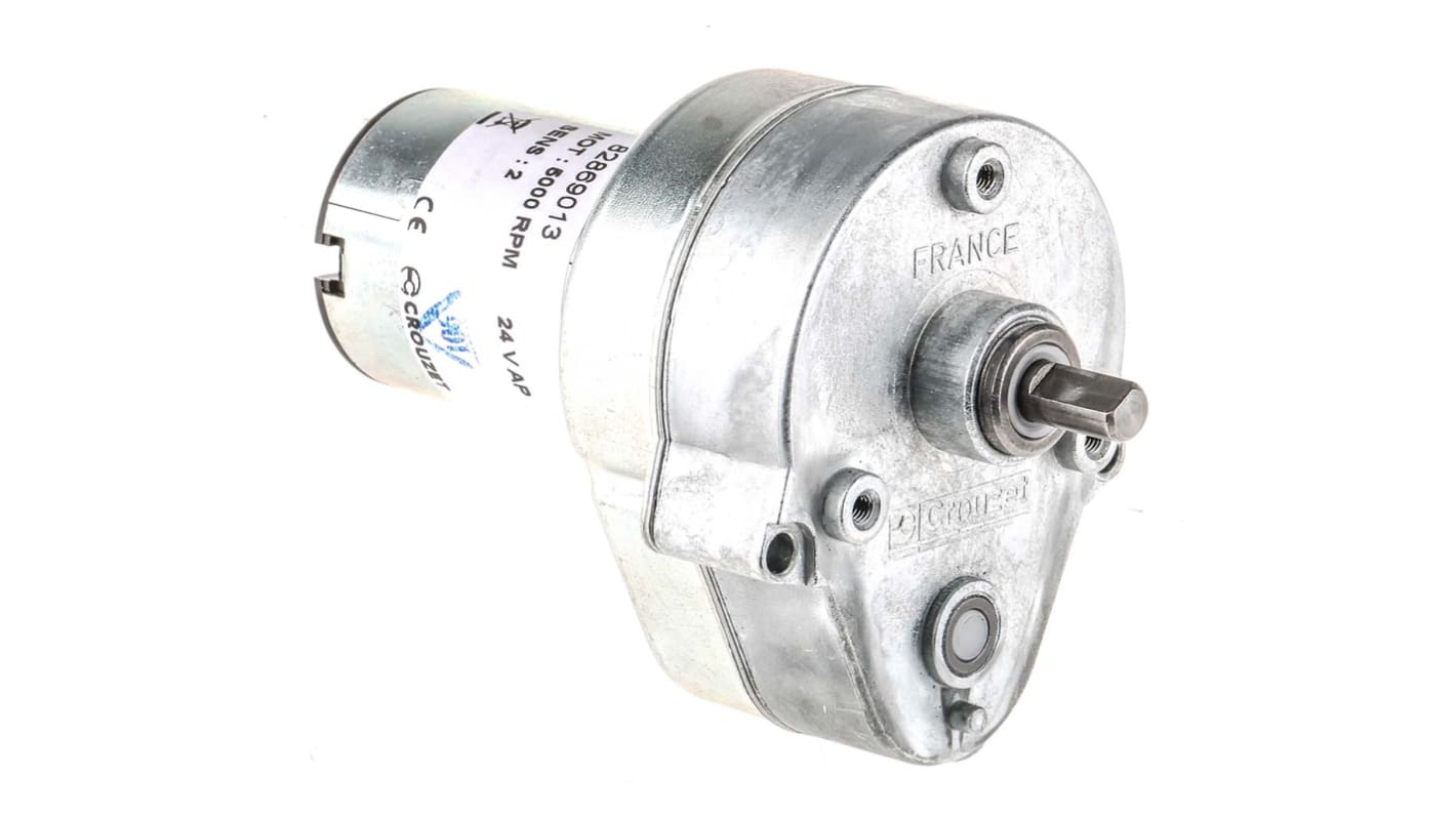 DC gearmotor, Børstegear, Hastighed: 27 o/min., 3 W, 24 V dc