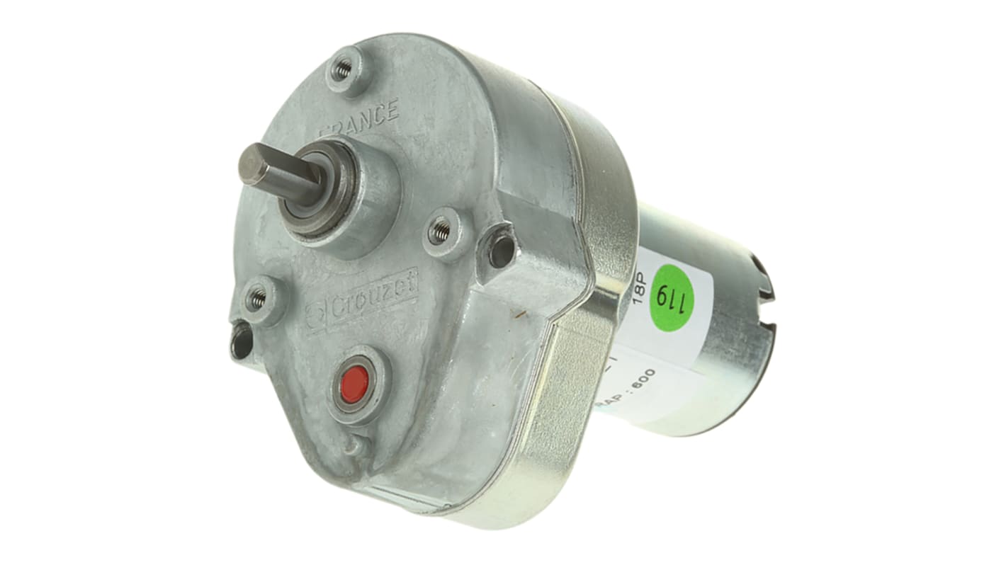 Crouzet Brushed Geared DC Geared Motor, 3 W, 24 V dc, 2 Nm, 7 rpm, 6mm Shaft Diameter