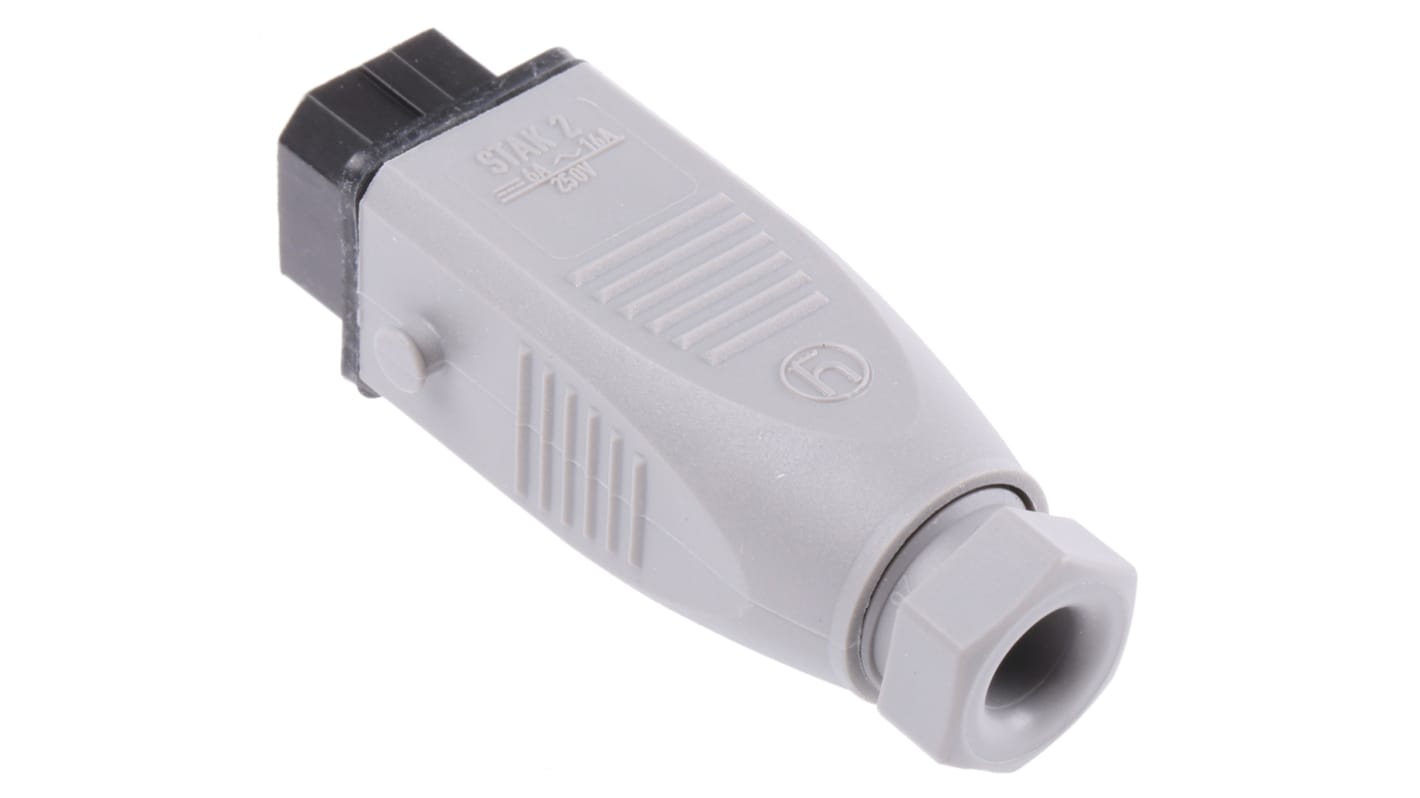 Hirschmann, ST IP54 Grey Cable Mount 2+PE Industrial Power Socket, Rated At 16A, 250 V
