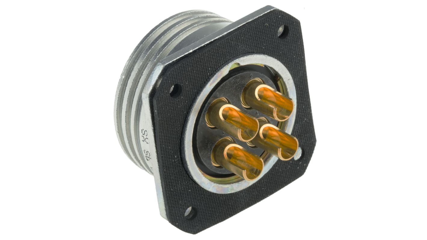 Amphenol Socapex Circular Connector, 4 Contacts, Panel Mount, Plug, Male, SL61 Series