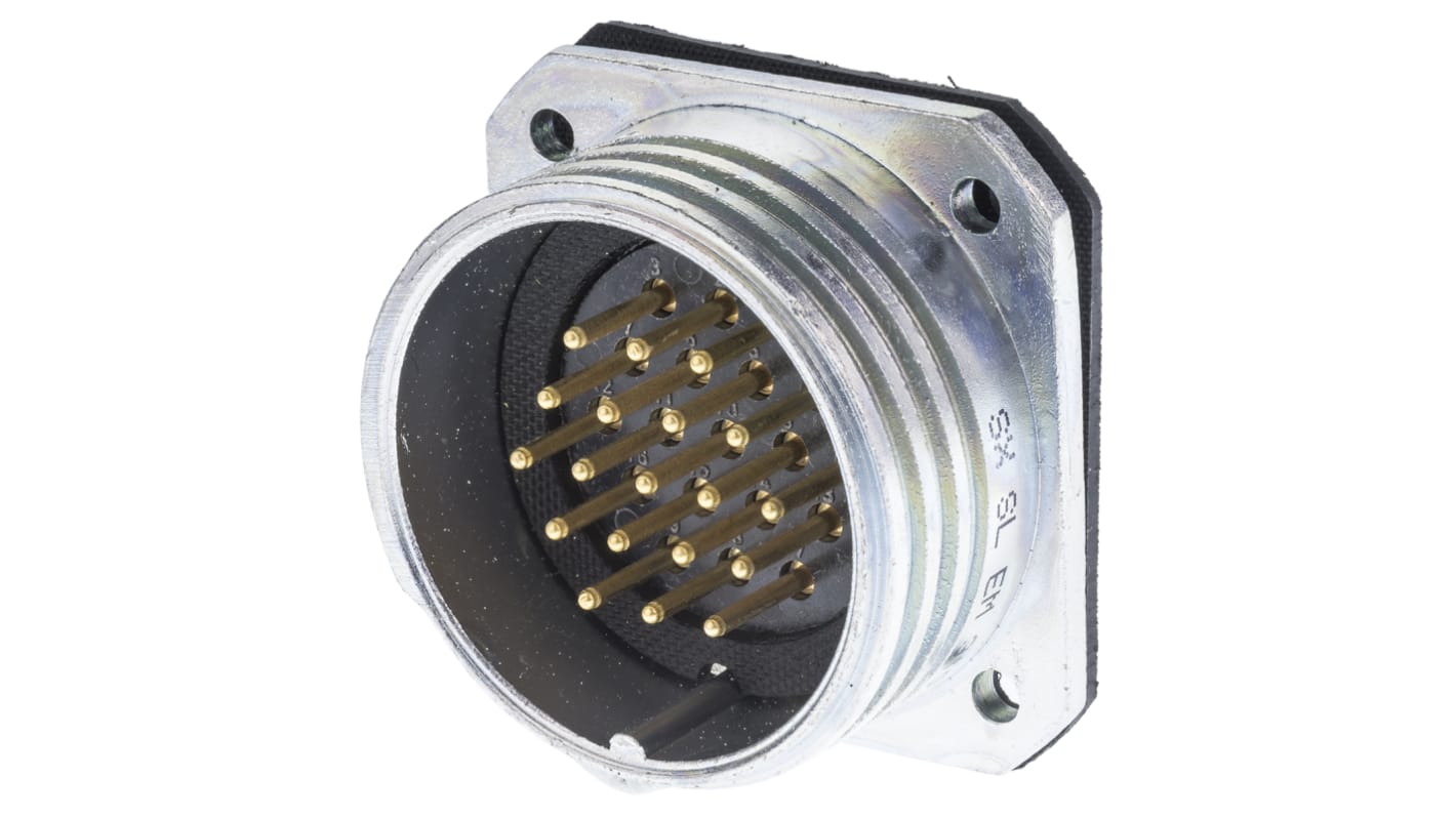Connettore circolare Amphenol Socapex, maschio, serie SL61, Standard, 19 poli, Montaggio a pannello