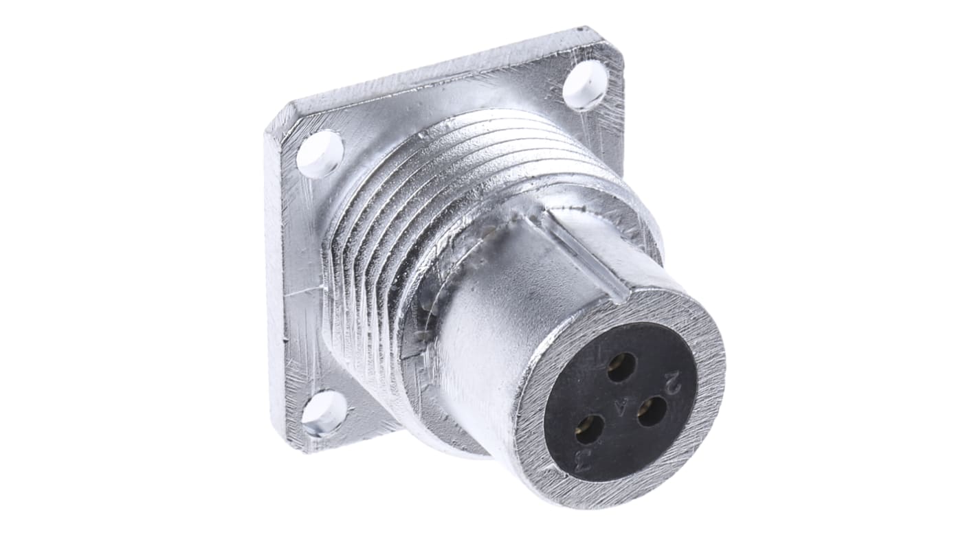 Amphenol Socapex Circular Connector, 3 Contacts, Panel Mount, Socket, Female, SL61 Series