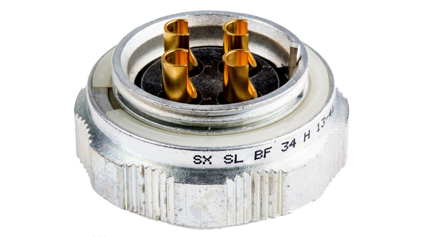 Connettore circolare Amphenol Socapex, femmina, serie SL61, Standard, 4 poli, Montaggio su cavo