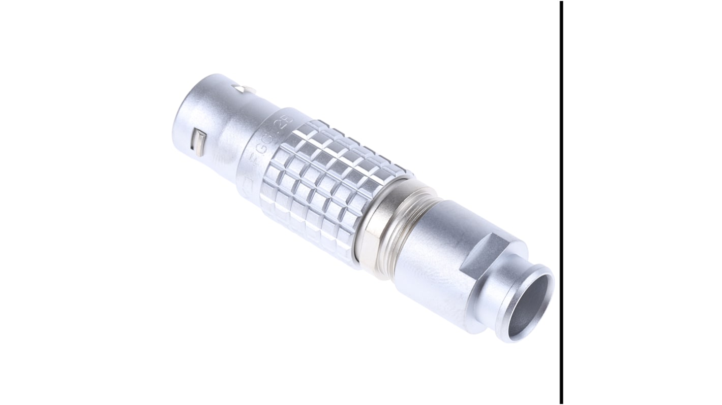 Lemo Circular Connector, 7 Contacts, Cable Mount, Plug, Male, IP50, 2B Series