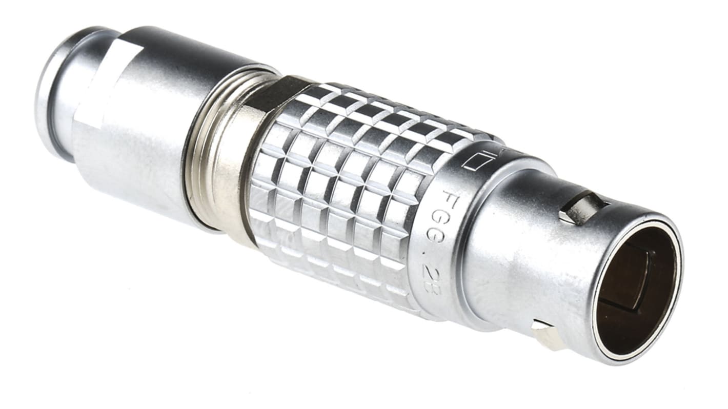 LEMO Circular Connector, 10 Contacts, Cable Mount, Plug, Male, IP50, 2B Series