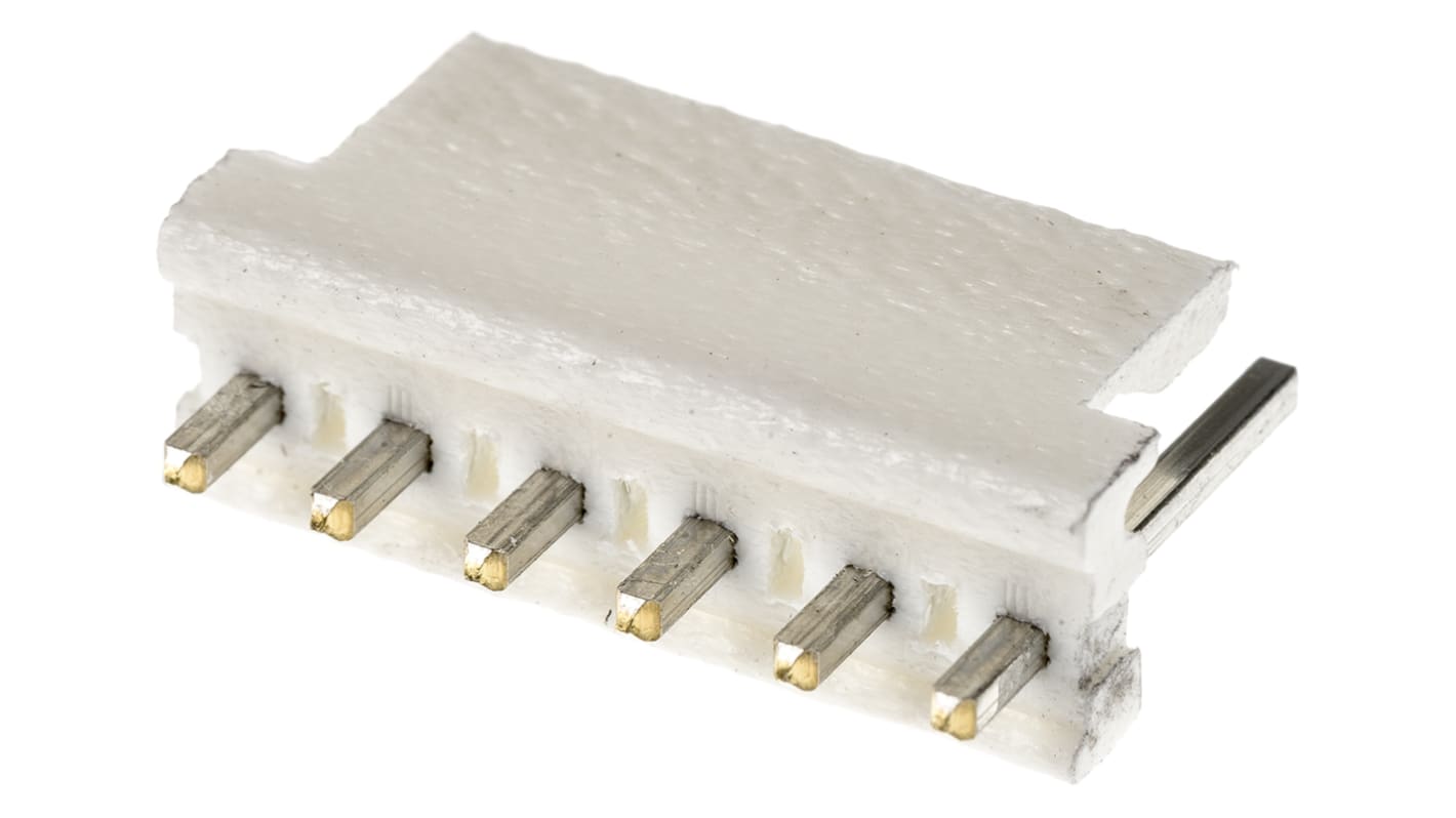 TE Connectivity MTA-156 Series Straight Through Hole Pin Header, 6 Contact(s), 3.96mm Pitch, 1 Row(s), Unshrouded
