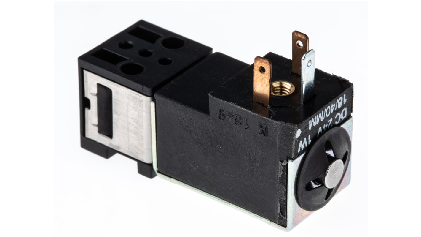 Crouzet 3/2 Pneumatic Solenoid Valve - 81 Series 24V dc