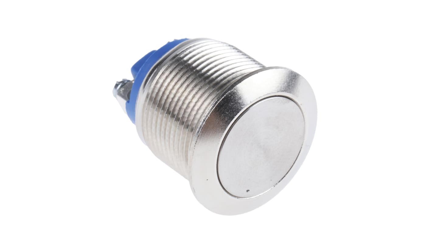 Interruttore a pulsante APEM, Momentaneo, SPST, , 2 A a 48 V c.c. Montaggio a pannello